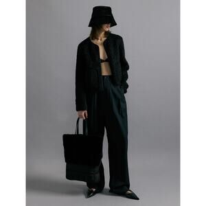 Anthropologie Molliolli Black Cropped Jacket